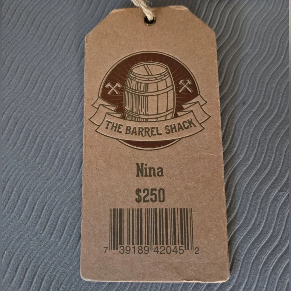NWT The Barrel Shack Nina canvas backpack utility camping neutral outdoor